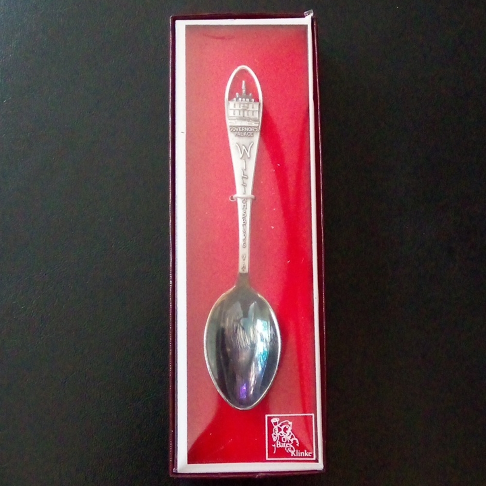 Brand New Bates & Klinke Silver Plated Williamsburg, VA Governor's Palace Spoon